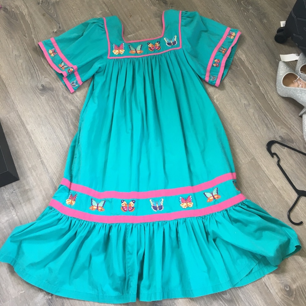 Vintage Hawaiian Mumu Dress Womens Size Small